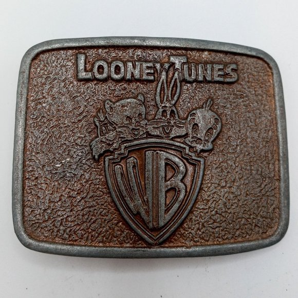 Looney Tunes Belt Buckle Warner Bros Cartoon Bugs Bunny Tweety Bird Porky Pig - Picture 5 of 10
